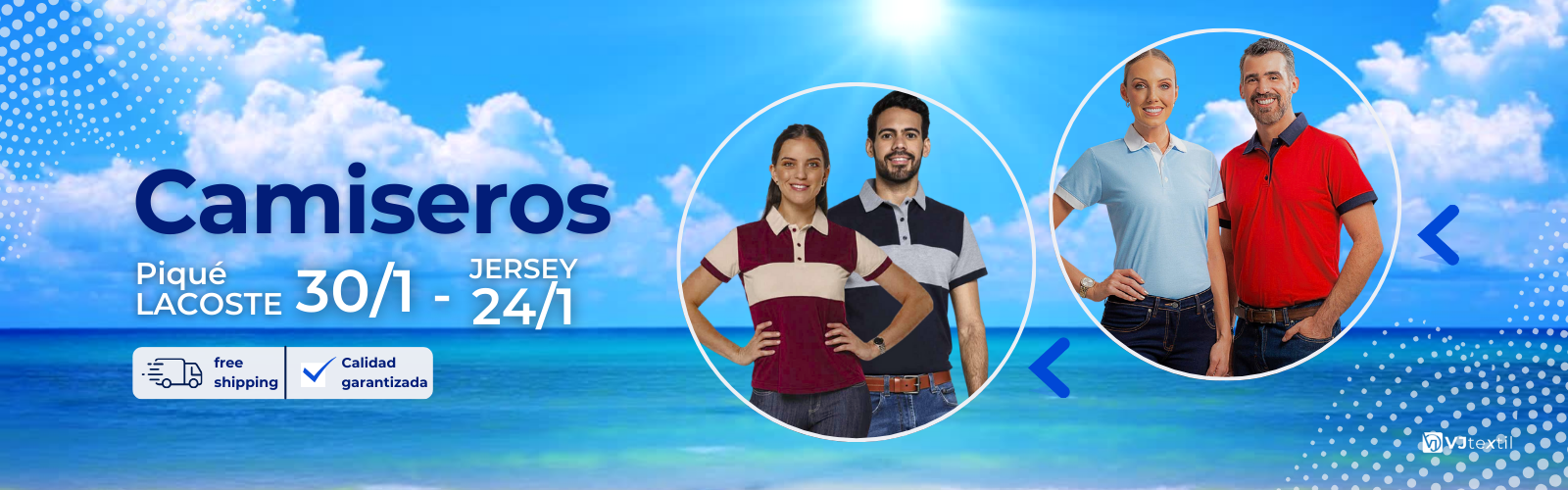 Polos camiseros piqué jersey para empresas. Calidad garantizada vjtextil